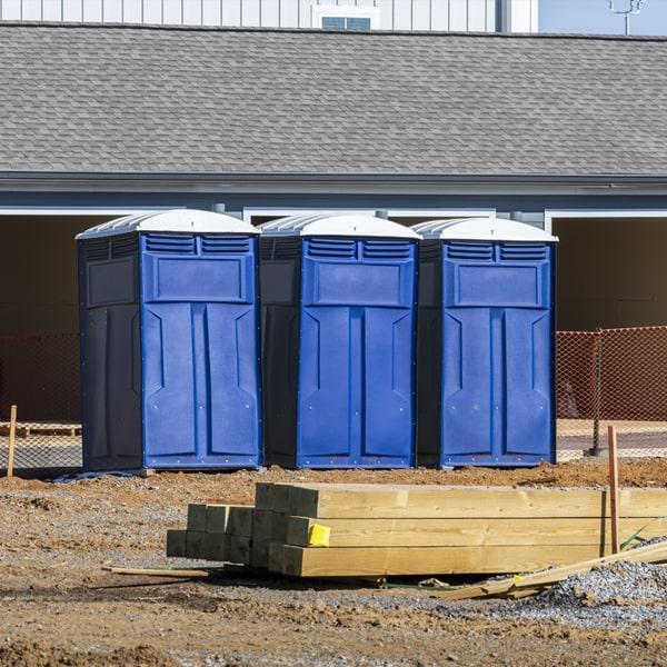 Heavy-duty construction site porta potty in Pasadena, Texas
